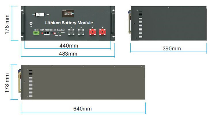 Black Lifepo4 Battery Pack 24v 100ah Li Ion Rechargeable Battery Pack 0