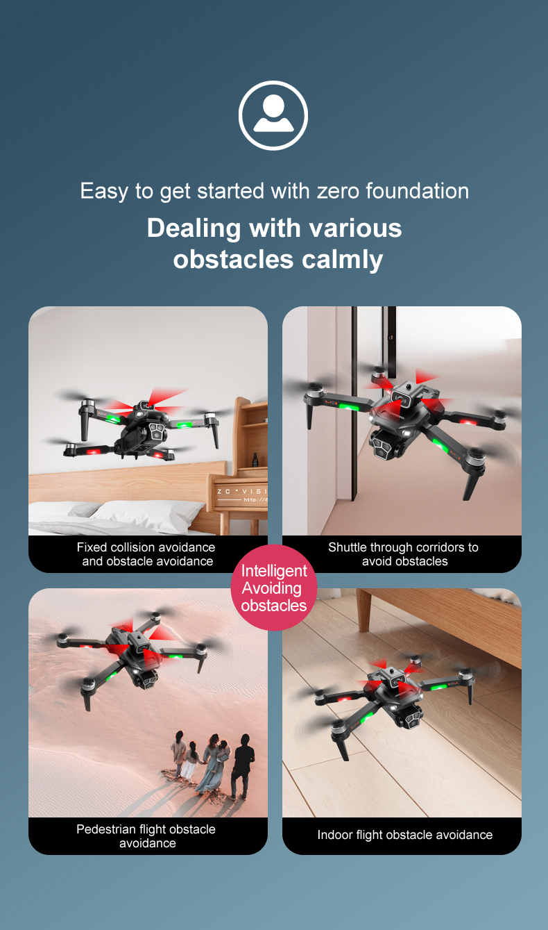 Remote Control M1s Drone with Gesture Photo Mv Video Wifi Obstacle Avoidance 4k Hd Camera Gps Foldable Quadcopter Toy