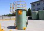 Cylindrical FRP Water Tank Chemical Resistance Wastewater Treatment Storage