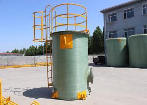 Quality Sewage Treatment Waste Disposal Tank Vertical FRP 16000 Gallon Customzied Color wholesale