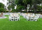 Green Fake Decorative Artificial Grass 2*25m / Roll 50mm For Outdoor Events