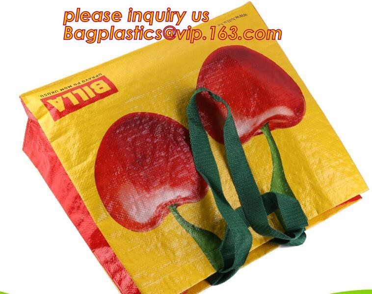 Fashion WaterProof PP Woven Laminated Handle Shopping Bag,fashion laminated reusable pp woven big shopping woven bag