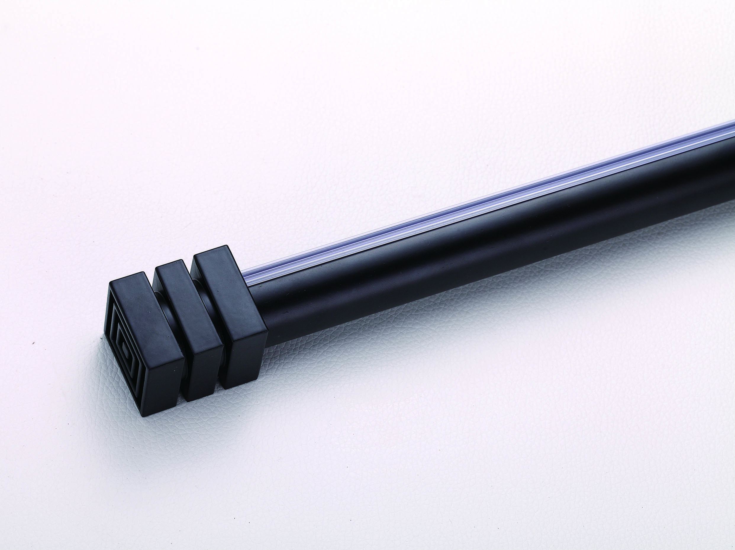 aluminum material curtain rod with mute rings for home decoration