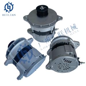 China 600-825-7111 Alternator Assembly 24V 75A Engine Alternator For Komatsu HM350 HM400 WA500 SA6D140 Dump Truck Engine Parts on sale