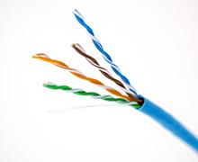 Low Smoke Zero Halogen Cat6 Lan Cable , 4X2X23 AWG Cat 6 UTP Cable 10