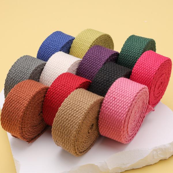 20mm-50mm Thickened Polyester Cotton Webbing School Bag Backpack Handbag Canvas