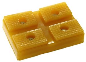 Quality Yellow Car Lift Accessories Eight Square 2 Post Car Lift Rubber Pads wholesale