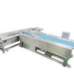 Multiple lanes horizontal pan arranging machine