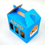 3 Bottle Packaging Beer Shipping Boxes Custom Size Blue Wine Glass Box With