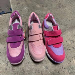 Quality 5 Colors Lattice Kids Velcro Sneakers Antiskid Size 26 To 31 wholesale