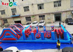 Quality Inflatable Obstacle Course PVC Long Inflatable Obstacle Game For Outdoor Sports , Amusement Park wholesale