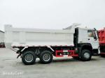 Tubeless Tire Design Heavy Truck 10 Wheels 6*4 Used HOWO Flat-Bed Transport