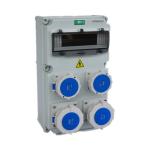 63A IP67 230V 400V Dustproof PC Power Distribution Box IEC standard