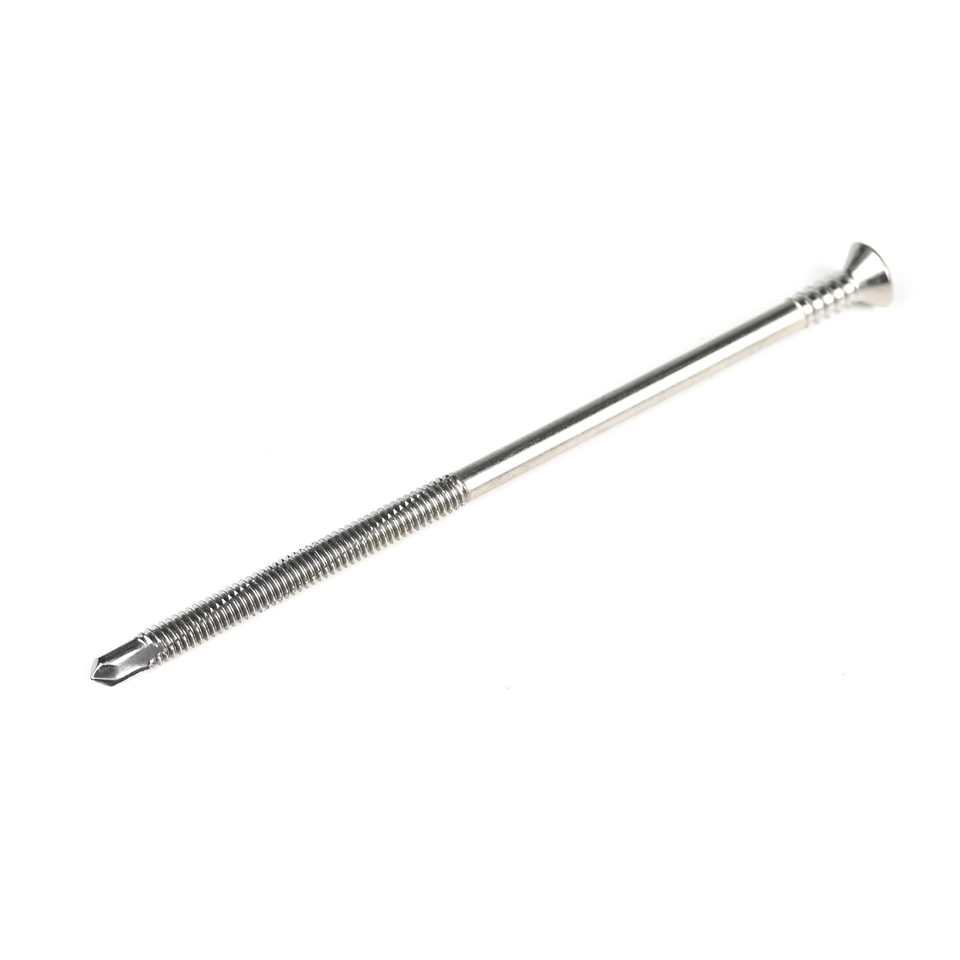 125mm Tek Screws Partial Thread Flat Head Phillips Self Drilling Screw For Flatbeds