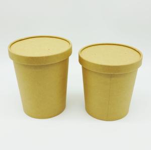 Quality Various Logo Biodegradable Paper Bowls , Disposable Paper Soup Bowls ECO wholesale