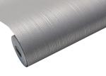 Modern Flocking Non woven Wallpaper with Simple Silver Grey Pure Color