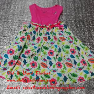 Quality Summer Cotton Baby Flower Used Girls Dresses Second Hand Childrens Clothing wholesale