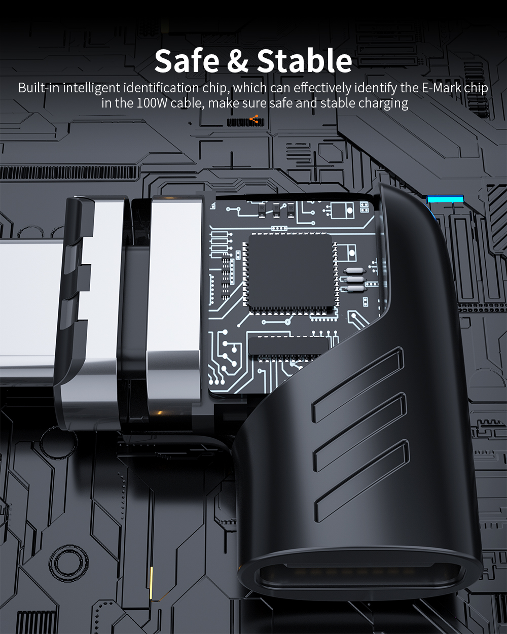 Magnetic Fast Charging Type C Adapter Type C to C Adapter 100W