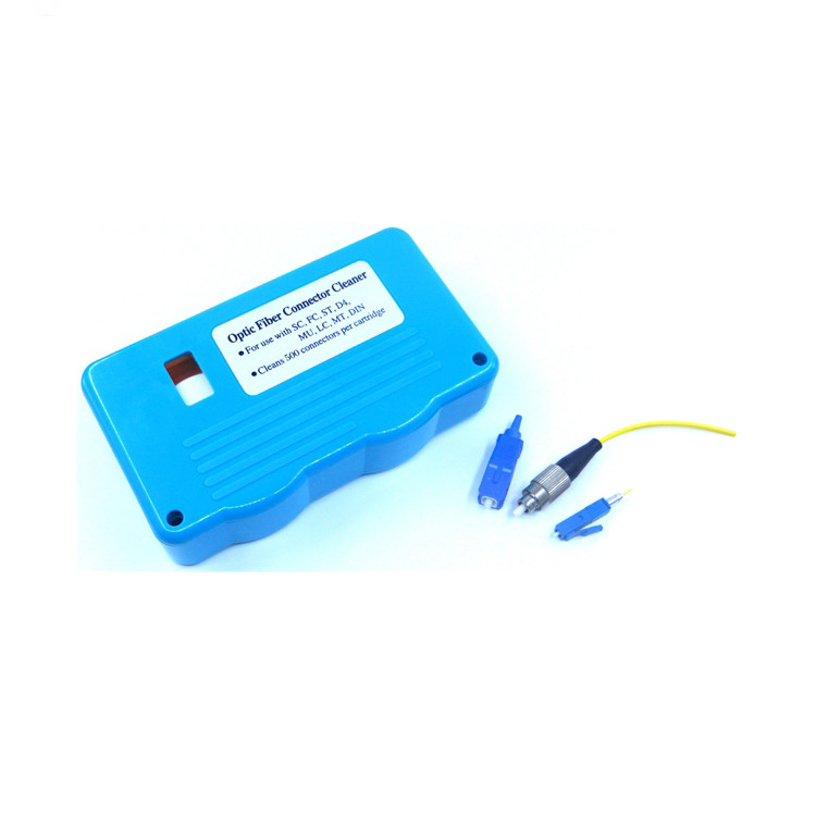 D4/MU/LC/MT/DIN Optical Fiber Connector Cleaner , Plastic Fiber Optic Cassette Cleaner