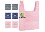 Customized Folded Reusable Polyester Shopping Bags Eco Friendly Lightweight