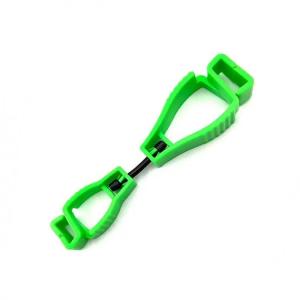 Quality Plastic Glove Clip Green Printing Logo Interlock Glove Guard Clip wholesale