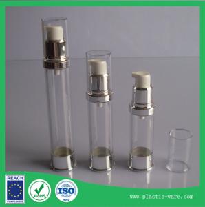 Quality 5ml 10ml 15ml 20ml 30ml silver golden Airless pump bottle Lotion vacuum bottle cosmetic bottle wholesale