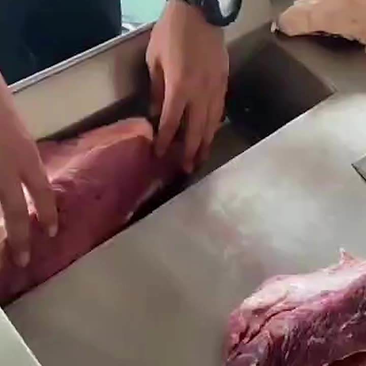 Commercial automatic stainless steel meat product fresh meat frozen meat slicing machine
