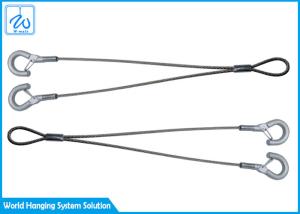 Quality Wholesale 1/2 Electro Galvanized Steel Wire Rope Lanyard For Hanging Lighting wholesale
