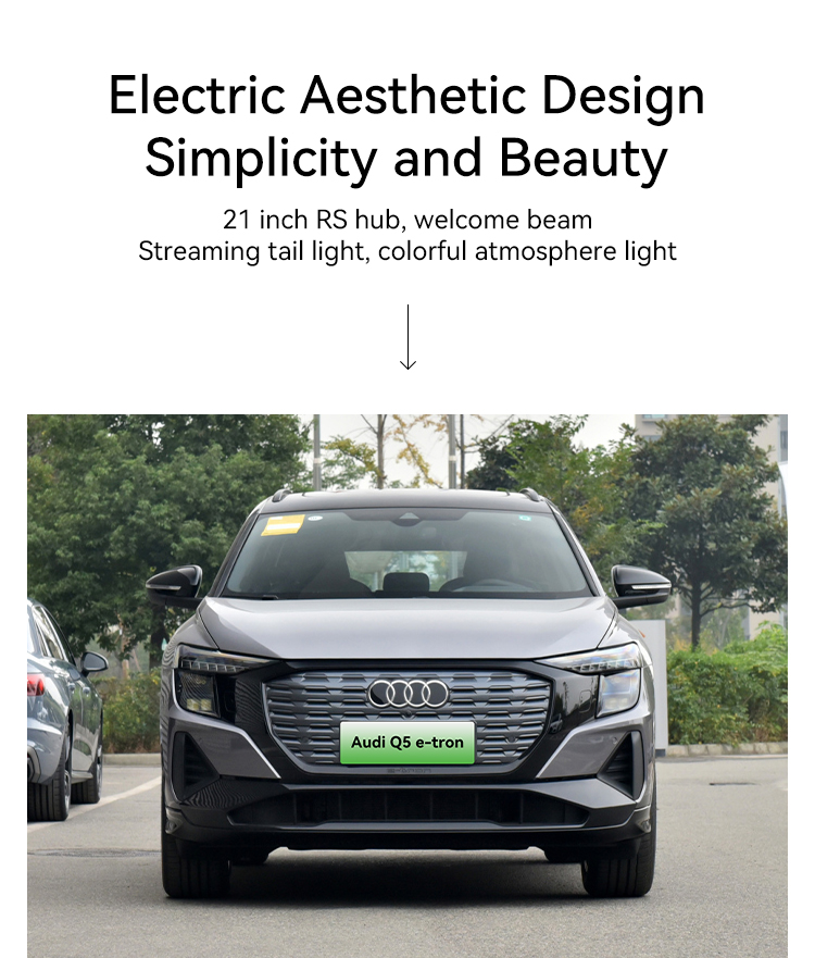 520km Cltc Pure Electric Range 83.4Kwh Battery Capacity AudiQ5 E-tron SUV 4wd speed 160Km/h Energy Electric Vehicle