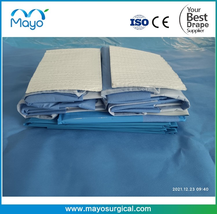 OR Room Customize Sterile Universal General Drape Set with reinforced