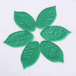 Quality Small Featival Christmas Ornament Crafts Lovely Satin Leaves Shape wholesale