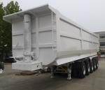 5 Axle 80T Semi Trailer End Dump Truck Mechanical Suspension