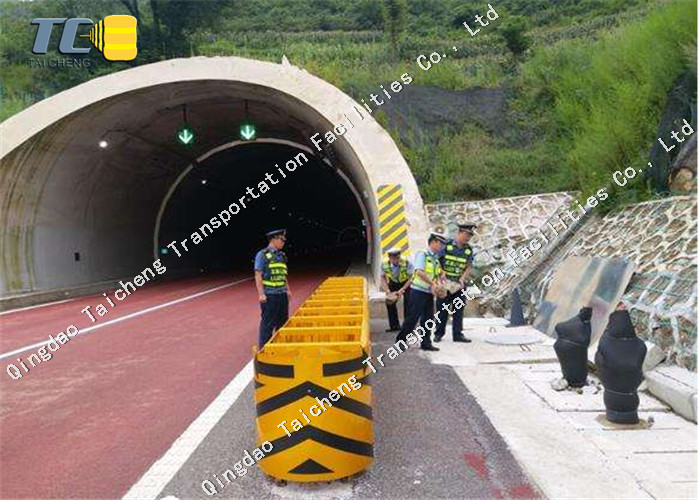 High-Performance Crash Cushion Attenuator for Traffic Management System