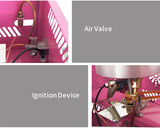 Elegant Snack Food Processing Equipment , Gas Automatic Cotton Candy Fairy Floss Machine