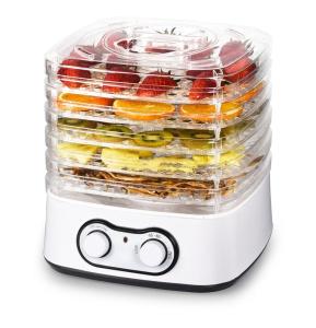 Quality 5 Trays Home Fruit And Vegetable Drying Machine Adjustable Temperature Vegetable Fruit Food Dehydrator wholesale