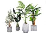 Entrance Hall Silk Plastic PE Indoor Artificial Palm Trees