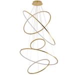 Stairwell staircase large chandelier circular ring pendant light(WH-NC-71)