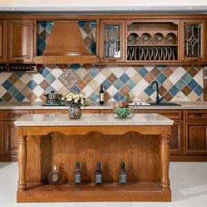 Quality American Style Solid Cherry Cabinets Modern Kitchen Cabinets wholesale