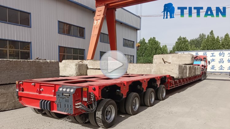 TITAN Nicolas Modular Trailer  Multi Axle Hydraulic Low Bed Trailer