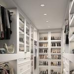 Specific Wardrobe YALIG White Walk-in Closet Luxury Wardrobe with Drawers and
