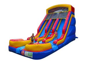 Quality Colorful Dry / Wet Kids Backyard Inflatable Water Slide Fire retardant wholesale