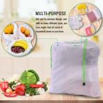 ISO9000 TUV Nylon Mesh Drawstring Bags RPET Produce Bags For Fruits Vegetables
