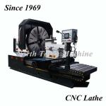 Horizontal Rubber Ring Chuck Cover CNC Facing Lathe