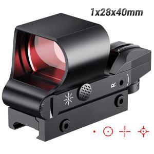 Quality 1x28x40mm Laser 4 Reticle Holographic Projected Dot Sight Scope For 20mm Rail wholesale