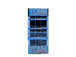 Quality metal snacks and beverage display rack for supermarkets wholesale