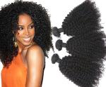 18 Inches 8A Brazilian Curly Human Hair Extensions / Smooth Real Virgin Hair