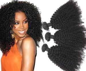 Quality 18 Inches 8A Brazilian Curly Human Hair Extensions / Smooth Real Virgin Hair weaving wholesale