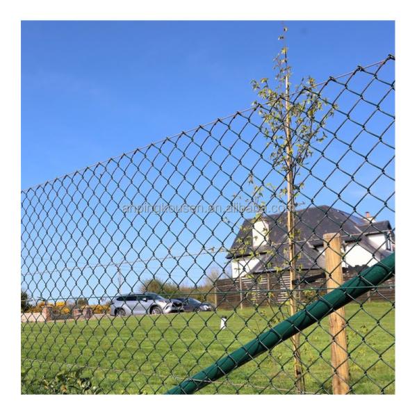 Low Carbon Steel Wire Chain Link Fencing in Modern Stylish Style with PVC