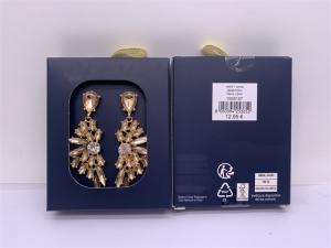 Quality Women Fashion Jewellery Earrings Crystal Flower Shape Long Rhinestone wholesale