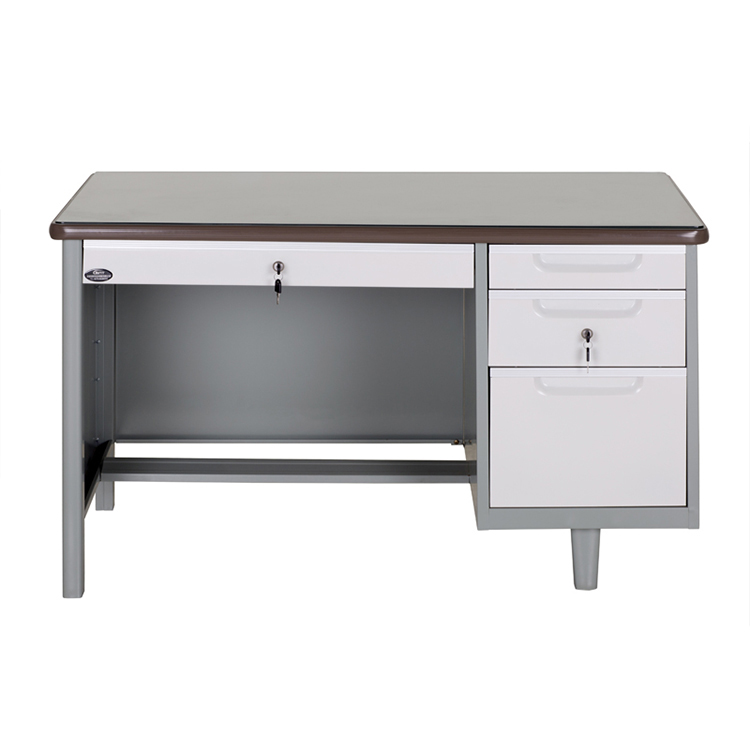Simple Fashion Computer Table Metal Frame PC Table With Cyber Lock